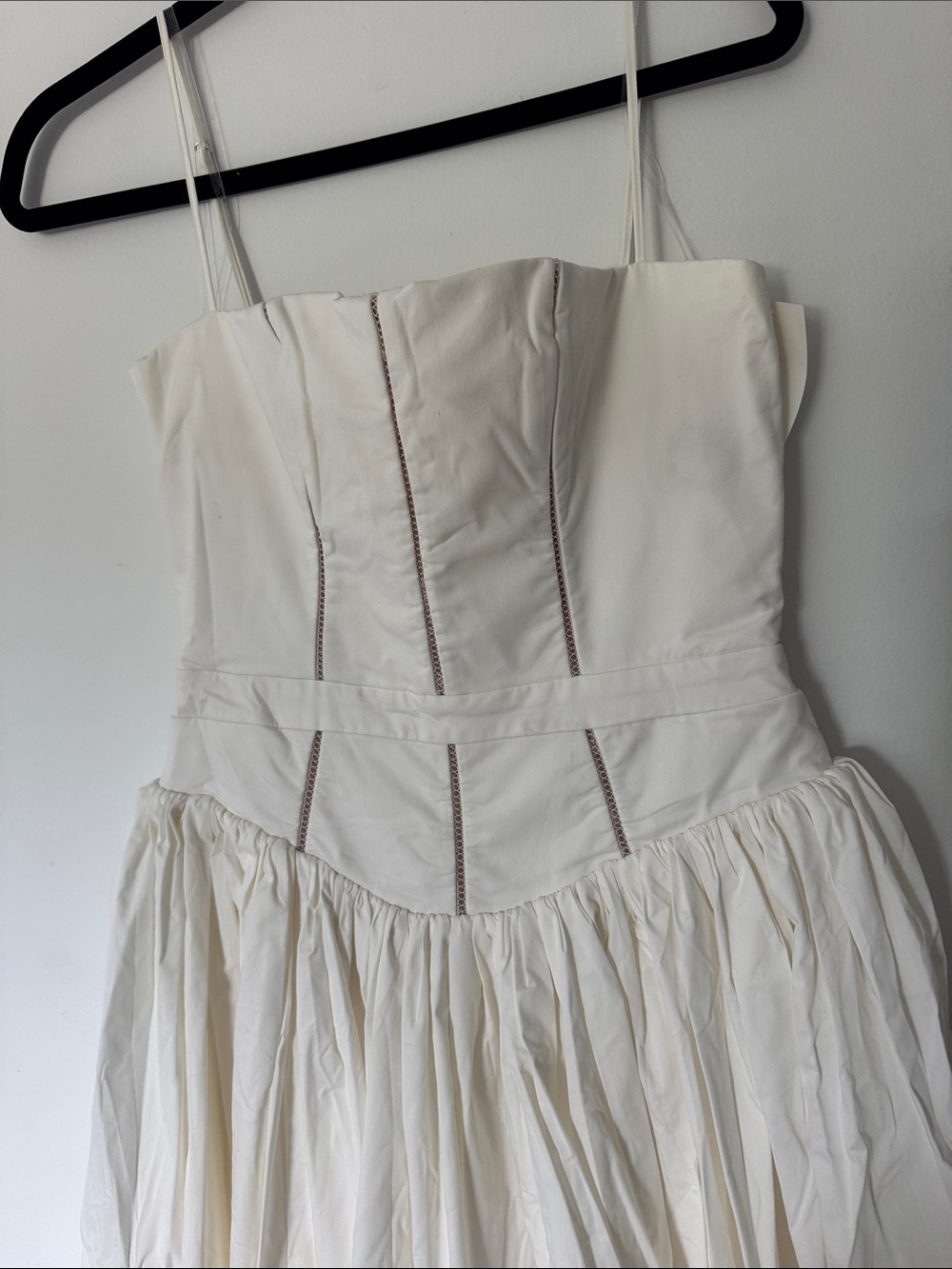 House of CB YSABELLA White Cotton Maxi Sundress, Size Medium, $299 - Picture 13 of 15